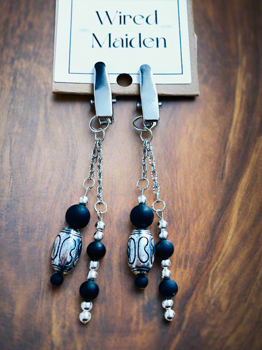 Chromium Black Hair Clip Duo