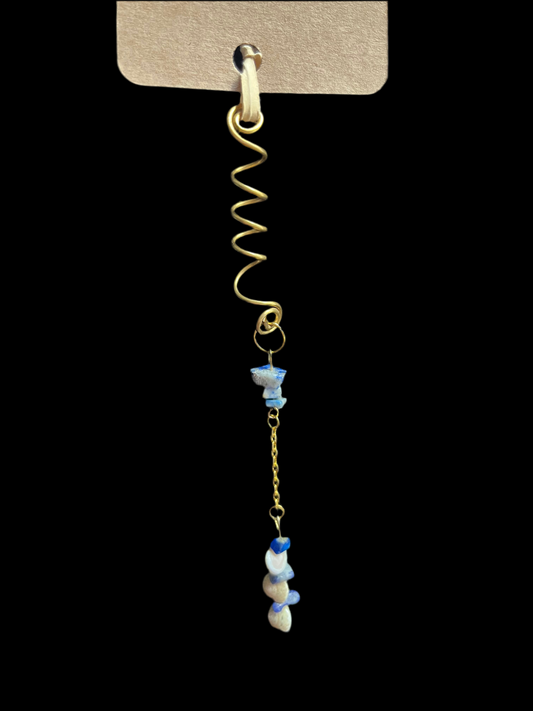 Beach day Blue Shell Braid Wrap